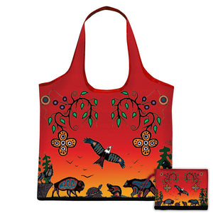 "Seven Grandfather Teachings" Shopping Bag by Native Artist Cody Houle