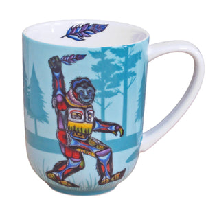 "Sasquatch" 16 oz mug by Indigenous artist, Jessica Somers