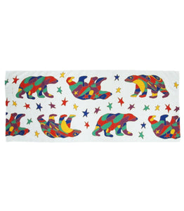 Alpha Bear Indigenous art scarf