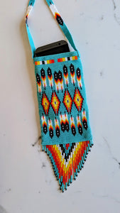 North of Fifty 0 beaded purse