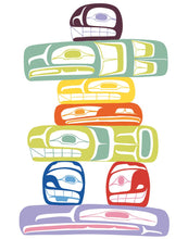 Load image into Gallery viewer, LIMITED EDITION ART PRINT -  Inukshuk by Native artist Ben Houstie - North of 50 Métis Designs
