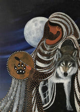Load image into Gallery viewer, Shape Shifter indigenous wall art by Betty Albert Canada
