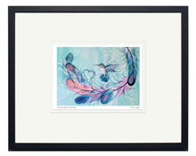 Load image into Gallery viewer, Hummingbird Feathers by Native artist Carla Joseph, North of Fifty 50 
