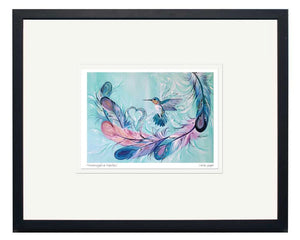 Hummingbird Feathers by Native artist Carla Joseph, North of Fifty 50 