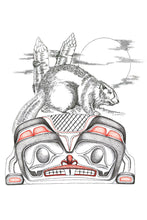 Load image into Gallery viewer, Charles Silverfox Beaver Making Home Wall Art | Native Art Canada

