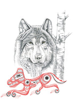 Load image into Gallery viewer, Charles Silverfox Wolf Wall Art | Native Art Canada

