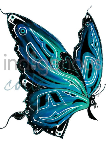 Butterfly by Native artist Diane Levesque North of Fifty 50