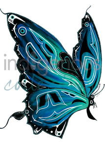 Butterfly by Native artist Diane Levesque North of Fifty 50