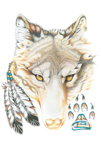 Wolfy by Native artist Hubert V Billy, North of Fifty 50