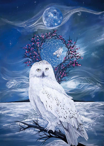 Midnight Owl Métis artist, Karen Erickson, indigenous art, North of Fifty 50