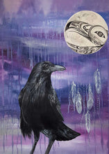 Load image into Gallery viewer, Raven Keeper by Métis artist, Karen Erickson, indigenous art, North of Fifty 50
