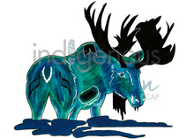 Load image into Gallery viewer, Moose indigenous wall art by Diane Levesque Canada
