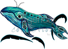 Load image into Gallery viewer, Whale indigenous wall art by Diane Levesque Canada

