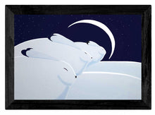 Load image into Gallery viewer, Rick Beaver Winter Moon with Hares Wall Art | Native Art Canada
