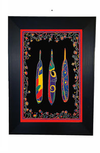 Three Feathers by dawn oman, native artist, indigenous art, dene art, North of 50