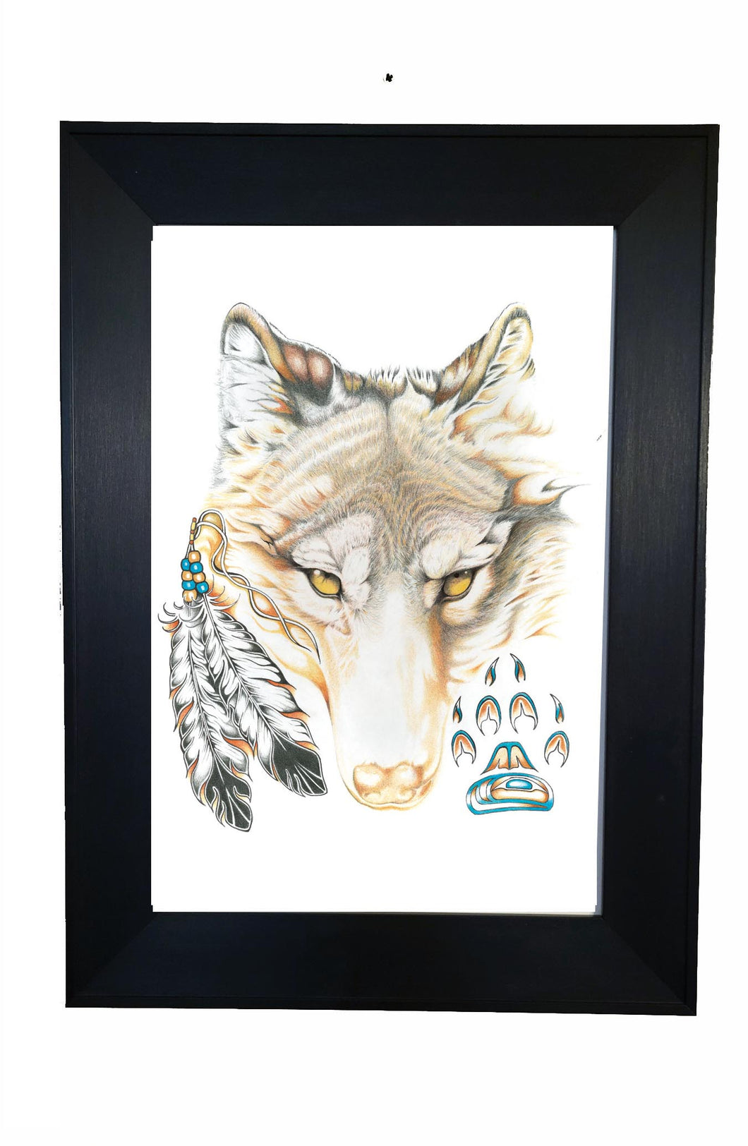 Wolfy by Native artist Hubert V Billy, North of Fifty 50