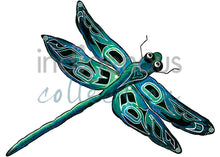 Load image into Gallery viewer, Dragonfly indigenous wall art by Diane Levesque Canada
