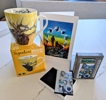 Load image into Gallery viewer, Father's Day Gift Bundle – Indigenous Art Mug, RFID Card Holder &amp; Art Card
