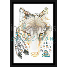 Load image into Gallery viewer, Hubert V Billy Wolfy Wall Art | Native Art Canada
