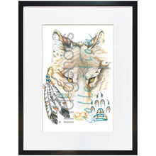 Load image into Gallery viewer, Hubert V Billy Wolfy Wall Art | Native Art Canada
