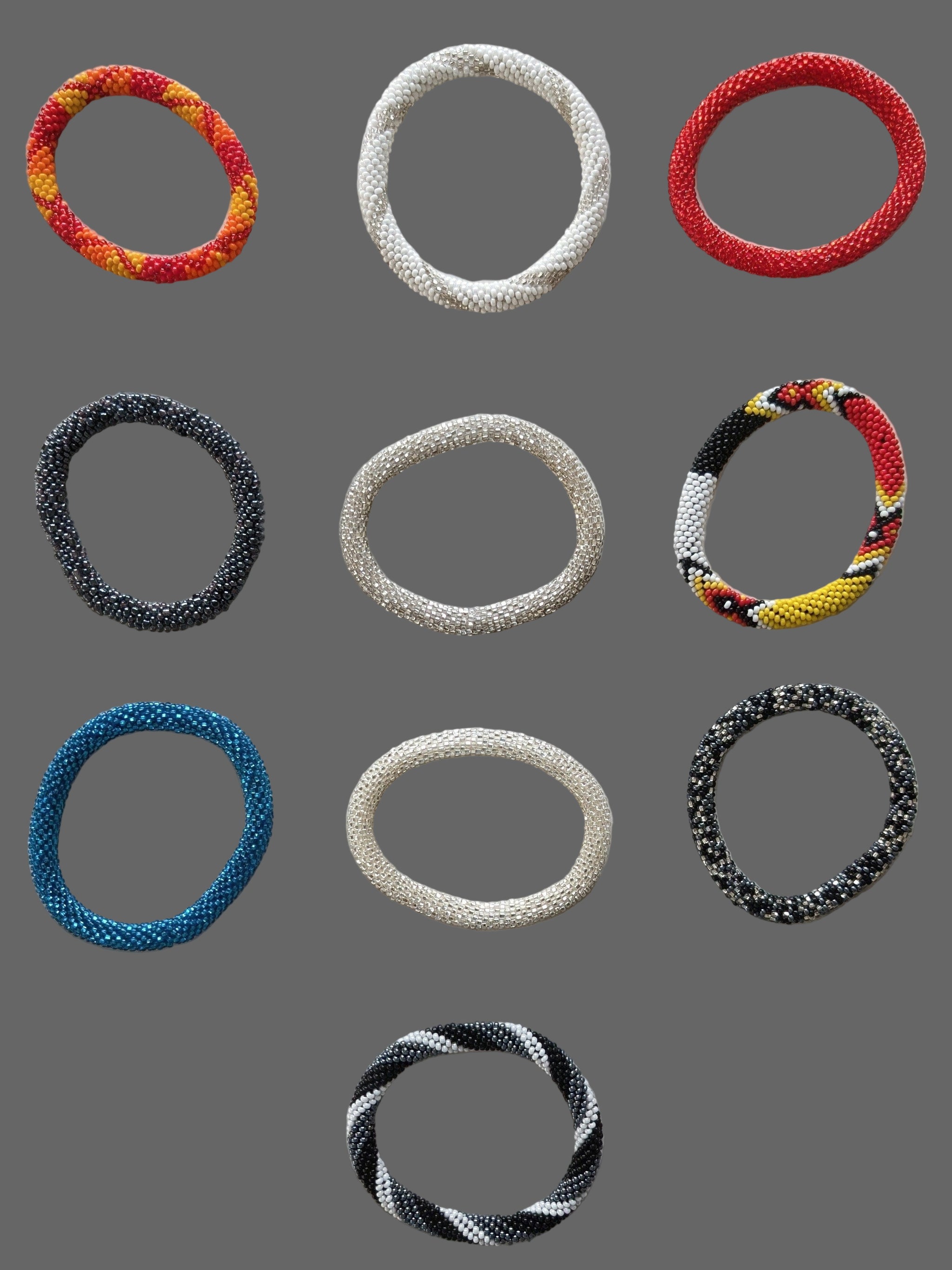 Bracelets Amérindiens Huron 5 Nations - Cuir Et Os, Fabrication Traditionnelle, Ref BRAO4