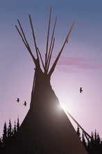 Load image into Gallery viewer, Mark Preston Tee Pee Wall Art | Native Art Canada
