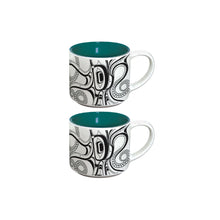 Load image into Gallery viewer, Ernest Swanson Octopus Nuu Espresso Mugs
