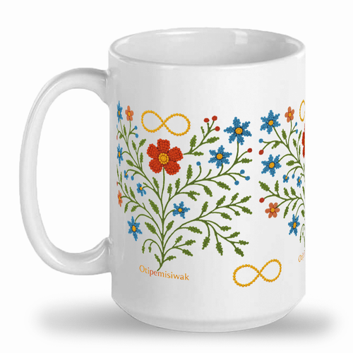 Otipemisiwak Metis mug North of Fifty First nations and Metis store
