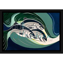 Load image into Gallery viewer, Wall Art -  Coho in a Rip Tide by Indigenous Artist Rick Beaver
