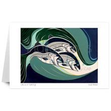 Load image into Gallery viewer, Wall Art -  Coho in a Rip Tide by Indigenous Artist Rick Beaver
