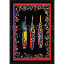 Load image into Gallery viewer, Dawn Oman Three Feathers Wall Art | Native Art Canada
