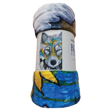 Load image into Gallery viewer, &quot;Alpha&quot; fleece blanket, artwork by Micqaela Jones
