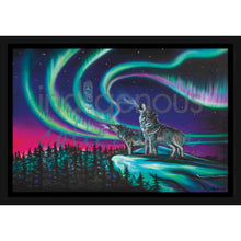 Load image into Gallery viewer, "Sky Dance - Wolf Song" Wall Art by Métis artist Amy Keller-Rempp
