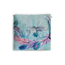 Load image into Gallery viewer, "Hummingbird Feathers" Reusable Shopping Bag by Metis artist Carla Joseph
