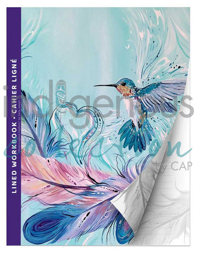 Hummingbird Feathers workbook notebook North of 50 Fifty