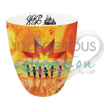 Load image into Gallery viewer, "Always in Our Hearts" 18 oz mug by Indigenous Artist Shawna Boulette Grapentine
