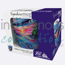 Load image into Gallery viewer, "Reflect &amp; Grow with Love" 18 oz mug by Indigenous Artist Shawna Boulette Grapentine
