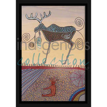 Load image into Gallery viewer, Alan Syliboy Man Smoking A Pipe  Wall Art | Native Art Canada
