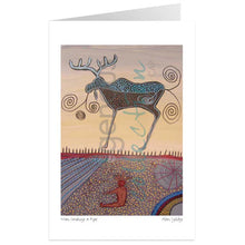 Load image into Gallery viewer, Alan Syliboy Man Smoking A Pipe  Wall Art | Native Art Canada
