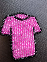 Load image into Gallery viewer, Pink Shirt Beaded Pin
