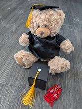 Load image into Gallery viewer, Graduation Bear with Beaded Pin
