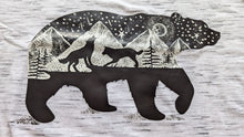 Load image into Gallery viewer, Grey Mountain Bear T-shirt - size Medium only
