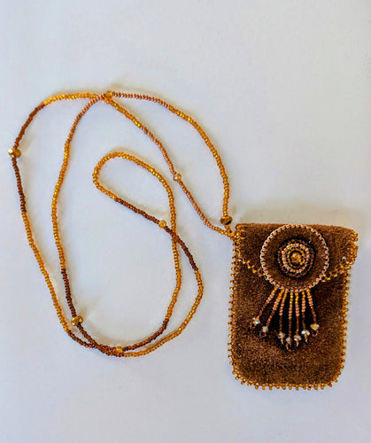 Leather Amulet Pouch Necklace - North of Fifty Indigenous Boutique