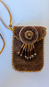 Leather Amulet Pouch Necklace - North of Fifty Indigenous Boutique