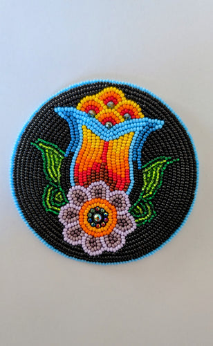 4 inch Beaded Medallion - North of Fifty Indigenous Boutique