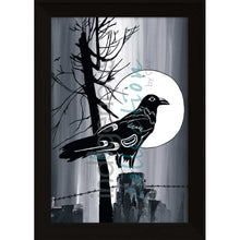 Load image into Gallery viewer, "Full Moon Raven" by Kwakwaka’wakw and French Canadian artist, Diane Levesque
