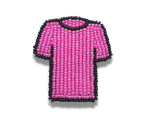 Load image into Gallery viewer, Pink Shirt Beaded Pin
