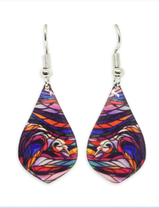 Salmon Hunter Earrings by Don Chase