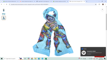 Load image into Gallery viewer, &quot;Sasquatch&quot; scarf by Indigenous Artist, Jessica Somers
