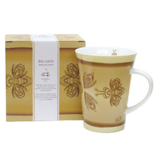 Charger l'image dans la galerie, Bee-Lieve 10 oz porcelain mug with box featuring Indigenous artwork by Cree artist Pat Bruderer.
